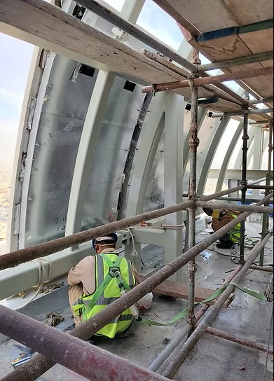 Curved Façade Detail